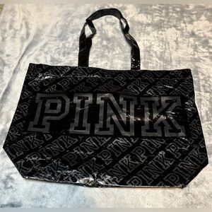 PINK Victoria's Secret Black Tote Bag, 22 inches wide
